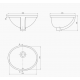 Υποκαθήμενος Νιπτήρας Πορσελάνης Cerastyle 35x30εκ 070500 Λευκό Υποκαθήμενος Νιπτήρας Πορσελάνης Cerastyle 35x30εκ 070500 Λευκό